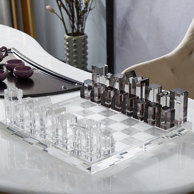 Luxury Acrylic Crystal Chess Board