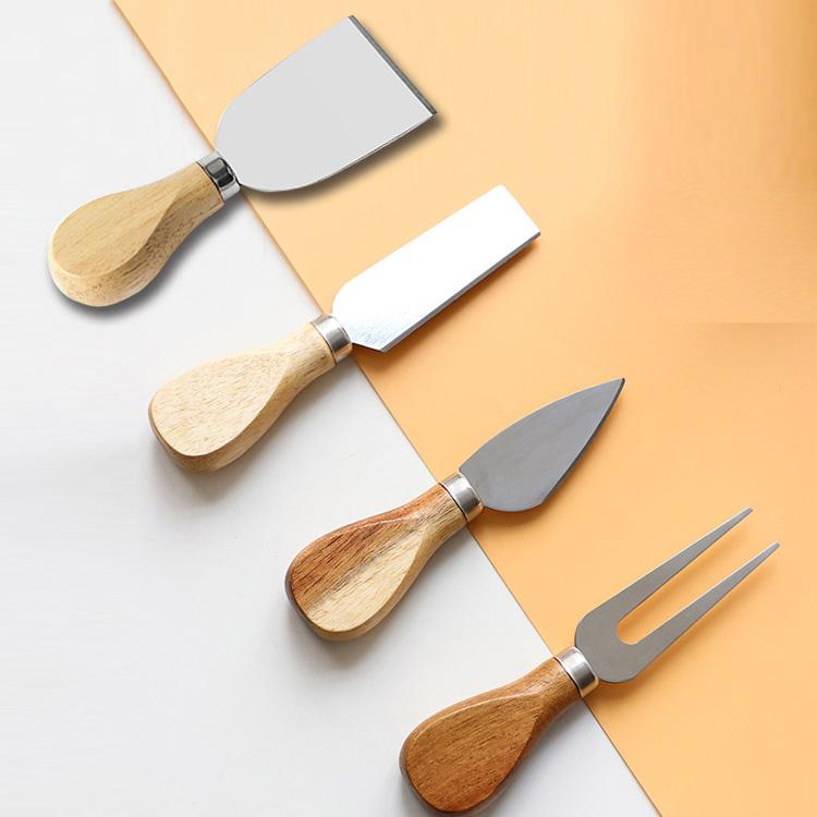 Petite Wooden Handle Cheese Knives