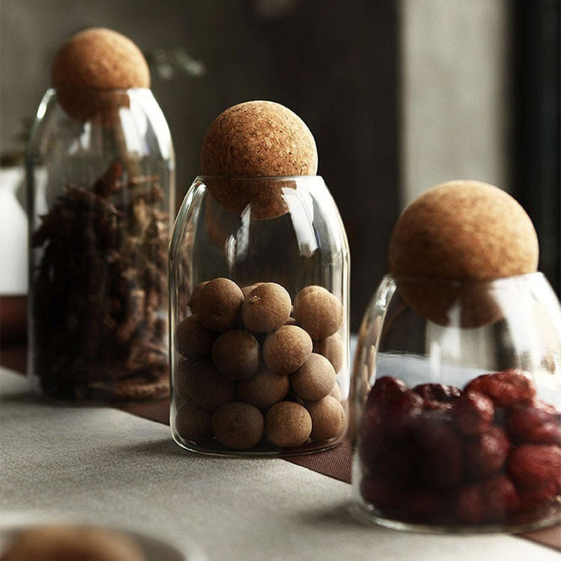 Paulo Cork Ball Glass Jars