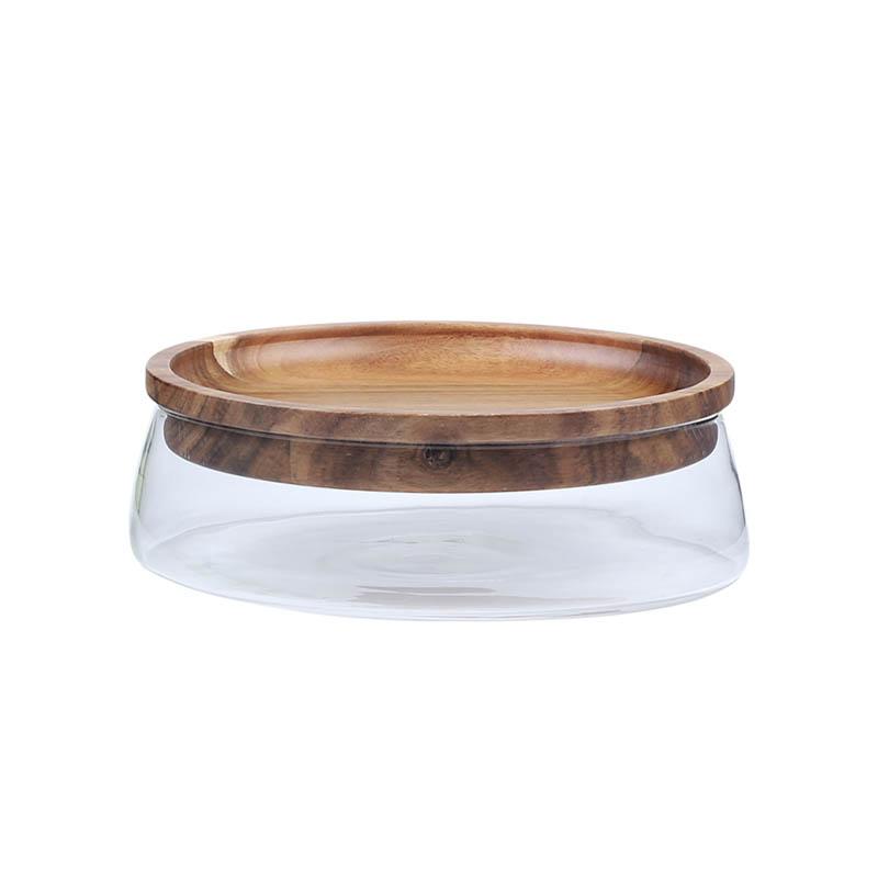 Acacia Glass Food Container - Food Storage Containers - Yala Life
