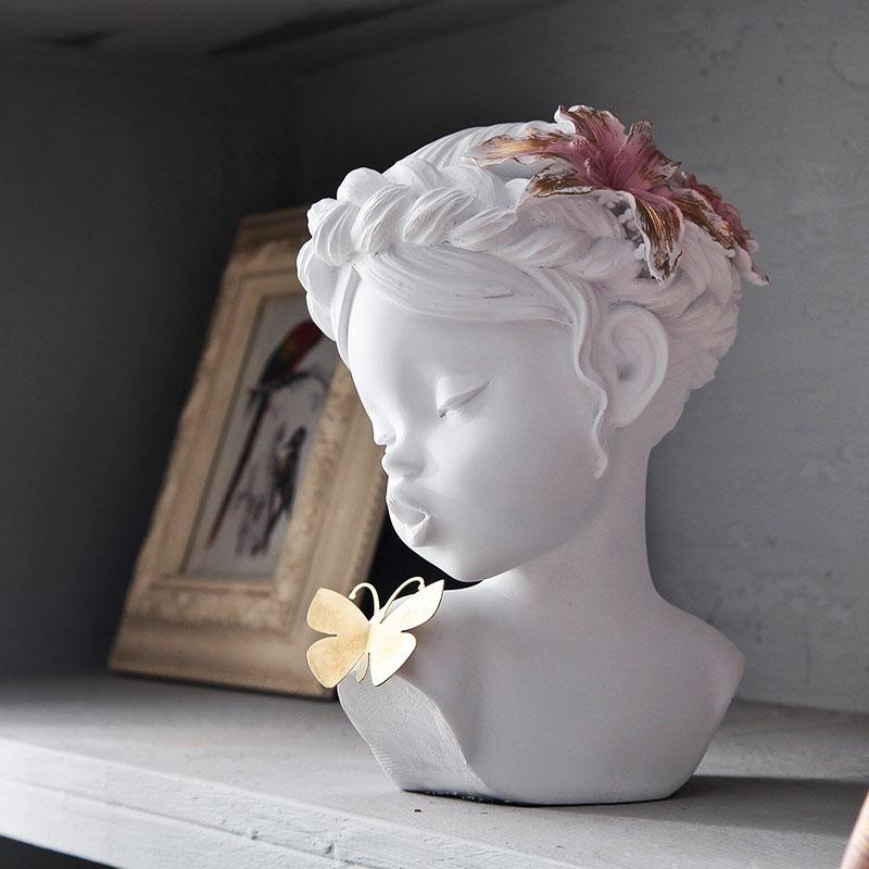 Butterfly Girl Sculpture - Sculptures &amp; Statues - YALA LIFE