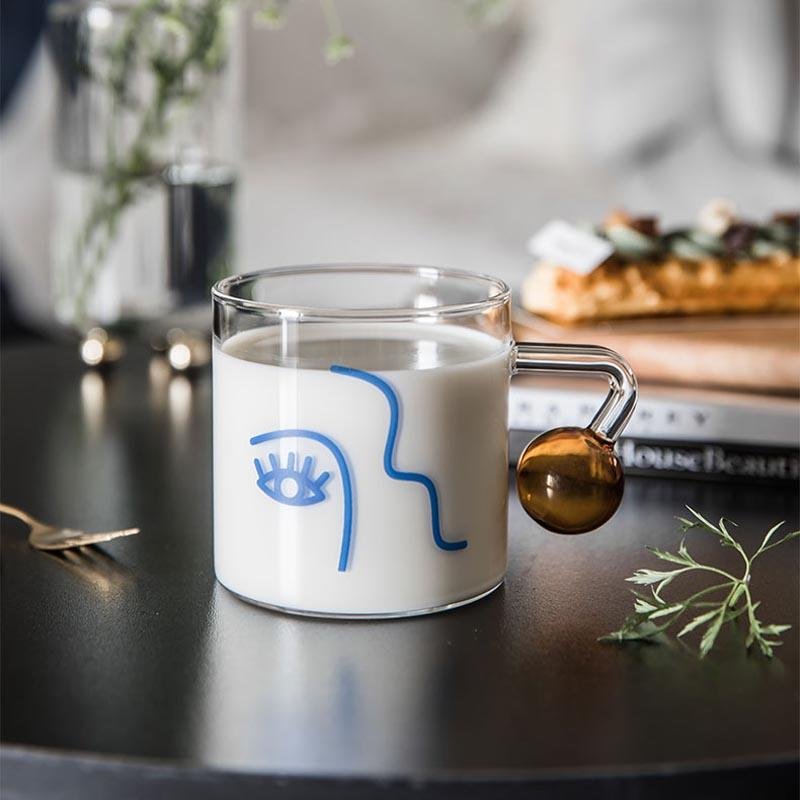 Half Face Mug - Coffee &amp; Tea Cups - YALA LIFE