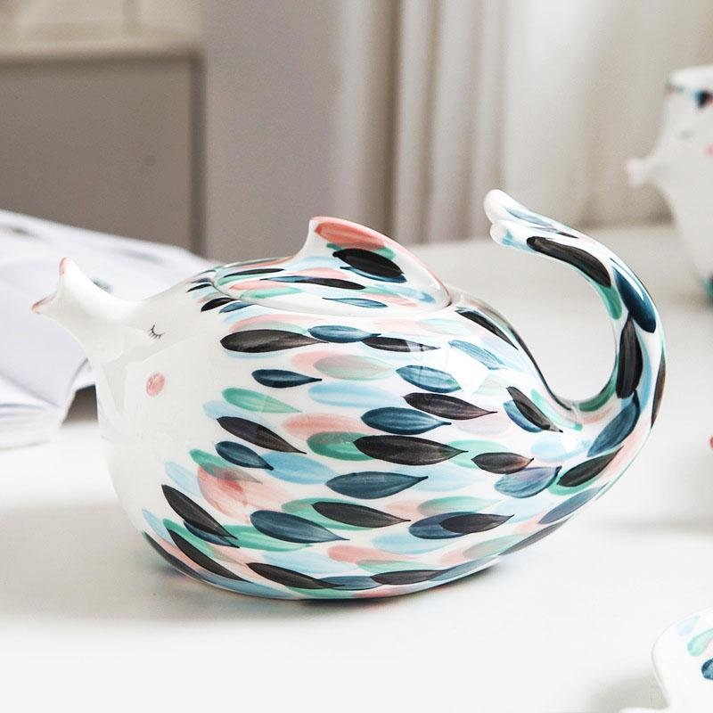 Kissing Fish Teacup Set - Coffee & Tea Sets - YALA LIFE