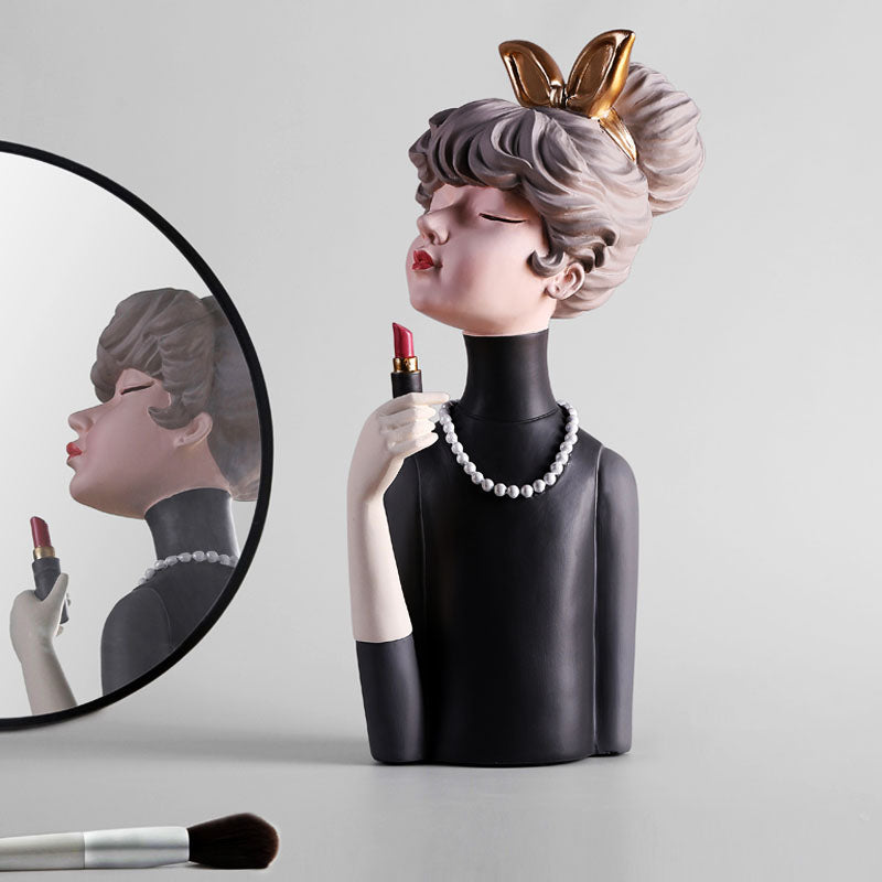 Bow Girl Figurines-Home Accessories-YALA LIFE