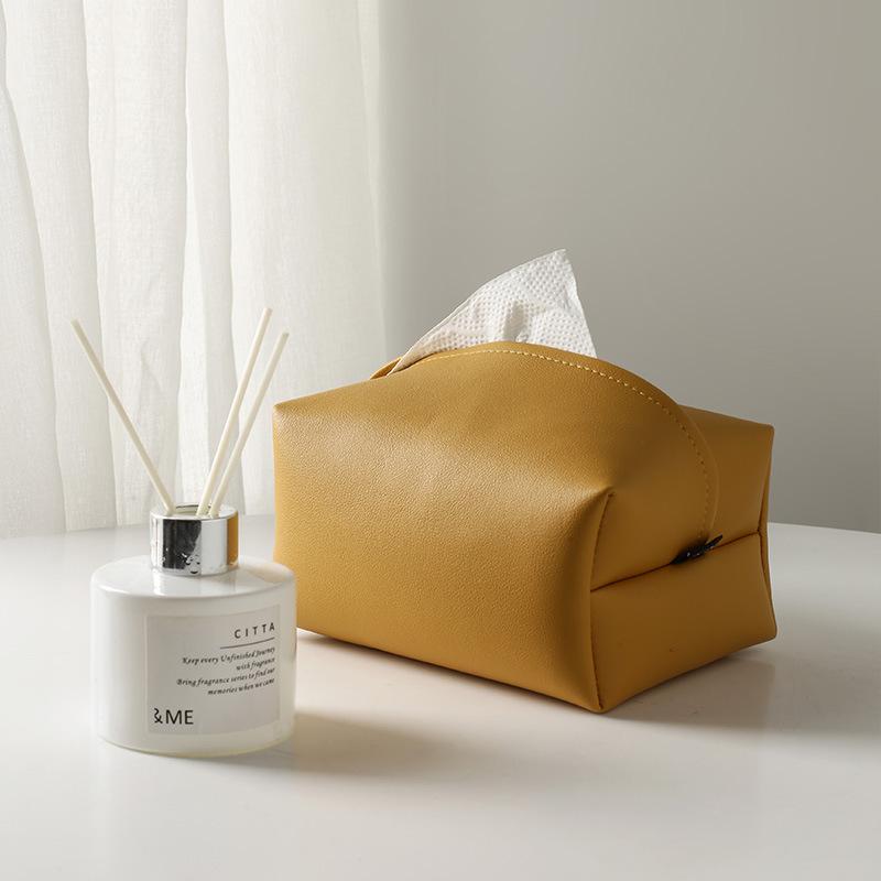 Luxury Leather Tissue Box - Facial Tissue Holders - YL Design