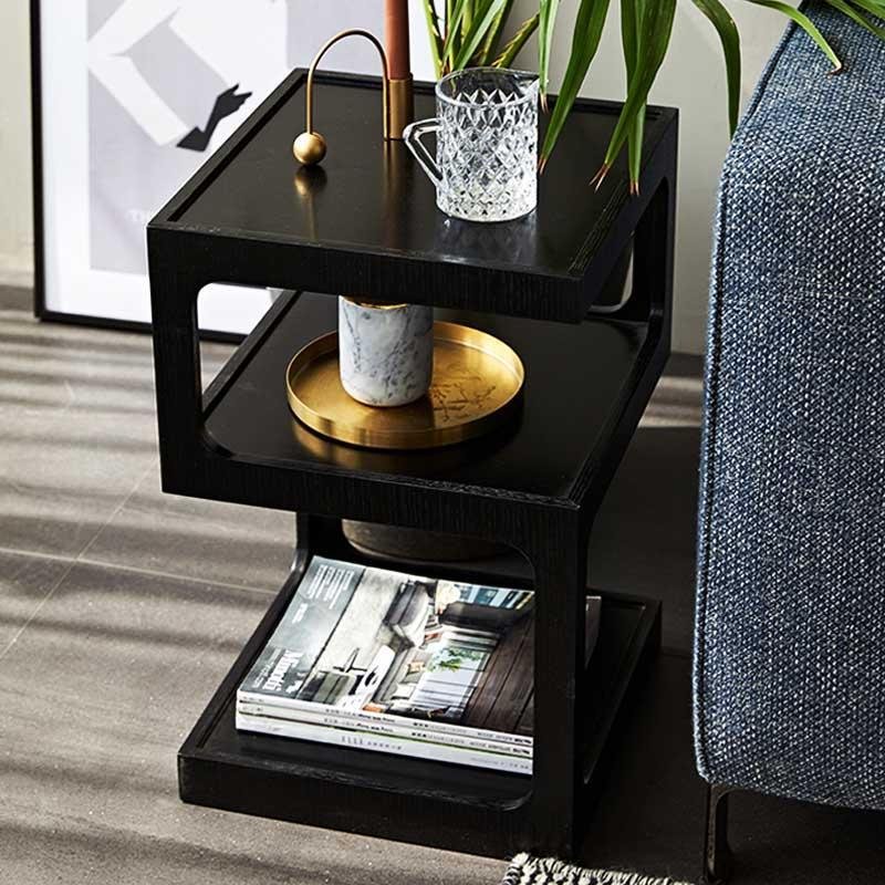 Morein Square Frame Storage Accent Table - End Tables - YALA LIFE