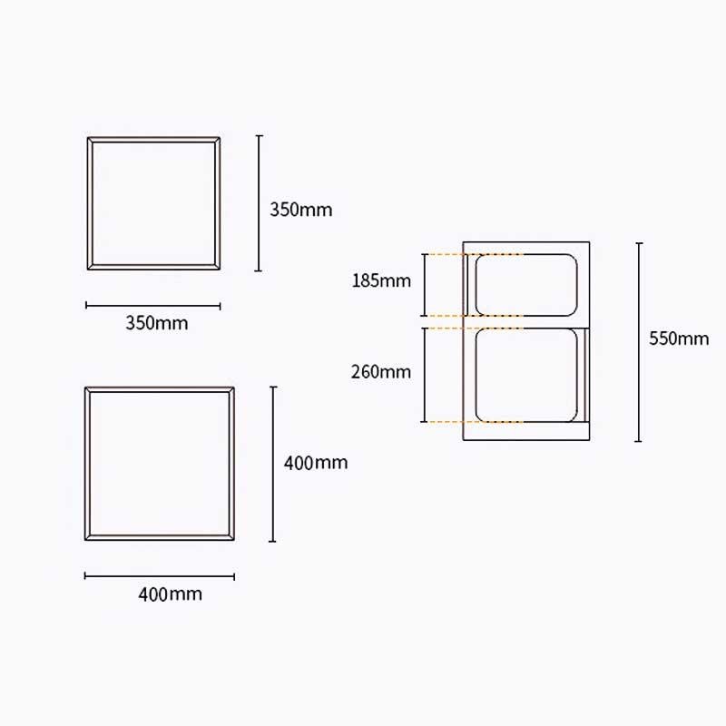 Morein Square Frame Storage Accent Table - End Tables - YALA LIFE