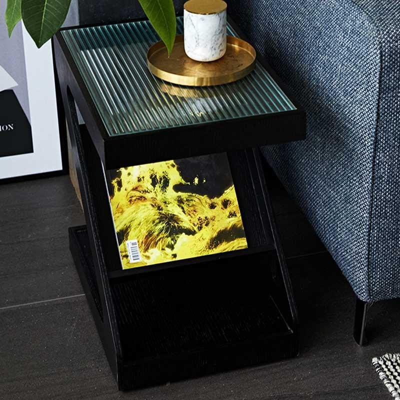Morein Z-Shaped End Table - End Tables - YALA LIFE