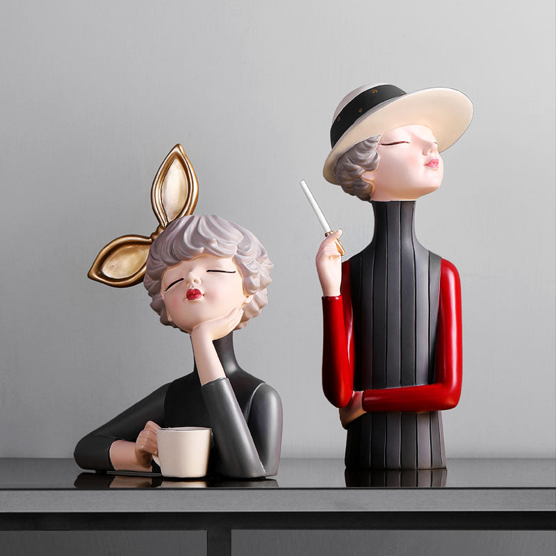Bow Girl Figurines - Figurines - YALA LIFE